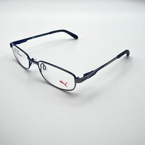 Puma Eyeglasses PU15409 GU Blue Metal Frames‎ 49-17-130 New Authentic Glasses